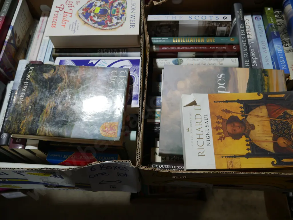 6 boxes of books Image 1++