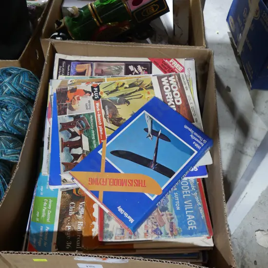 Box of books/magazines