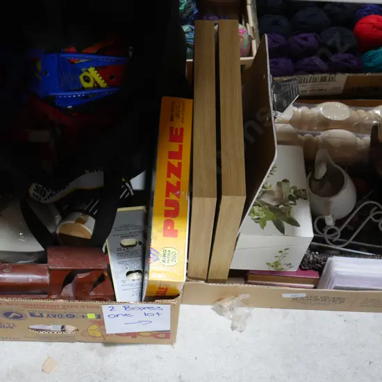 Two boxes of sundries