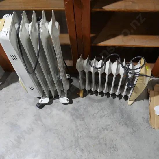 Two oil heaters