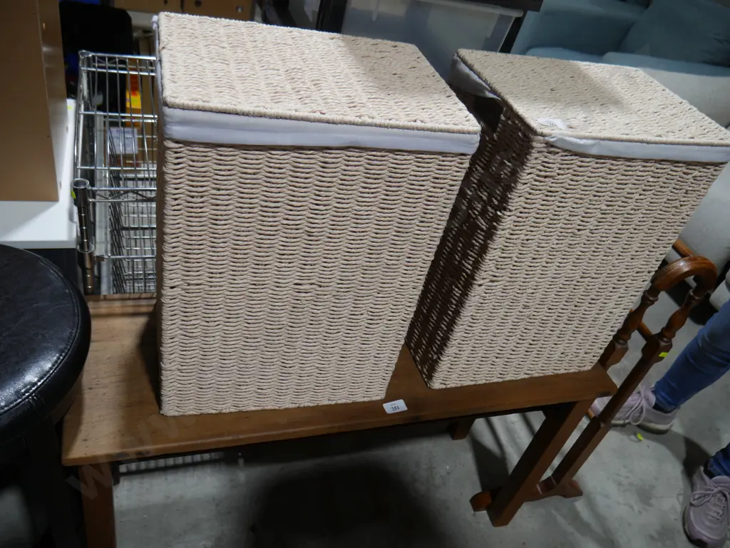 Two seagrass baskets Image 1++