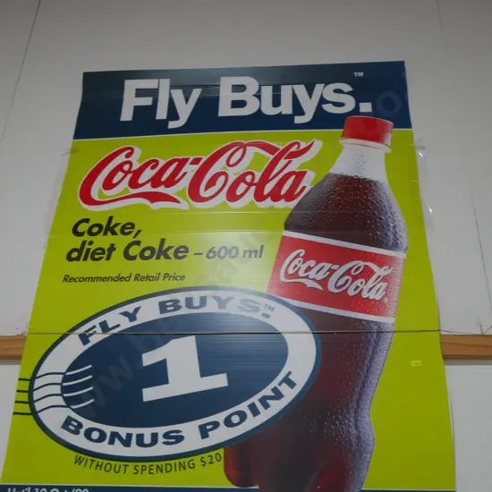 Fly Buys Coca cola sign