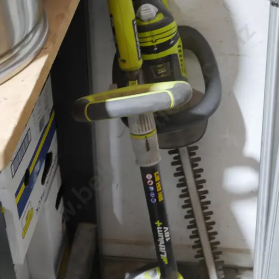 Ryobi hedge trimmer and weed eater