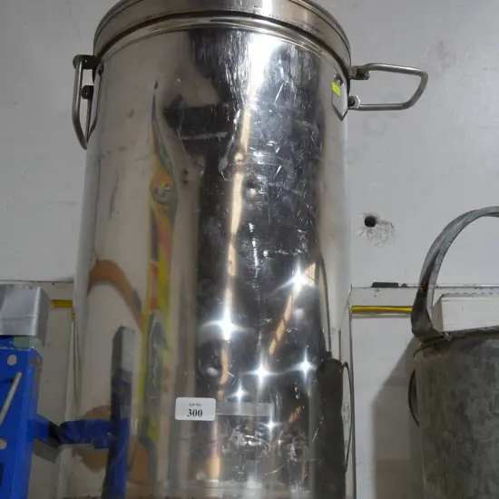 Large stainless steel can