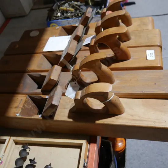 Five large wood planes