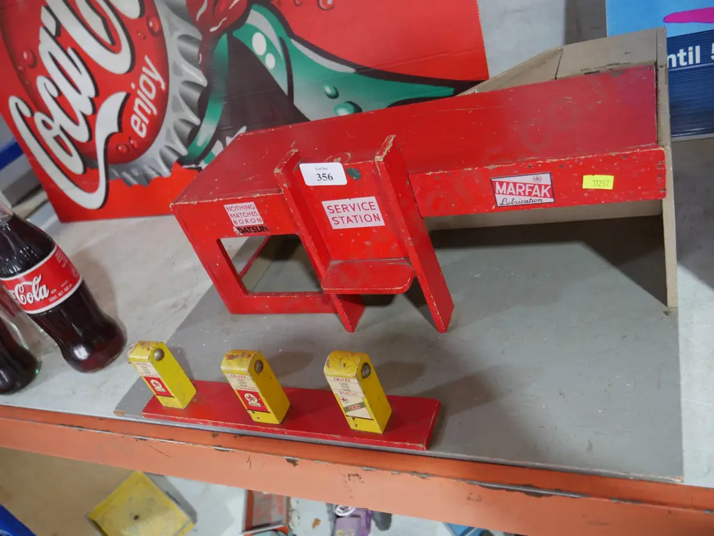 Wooden Caltex service station model Image 1++