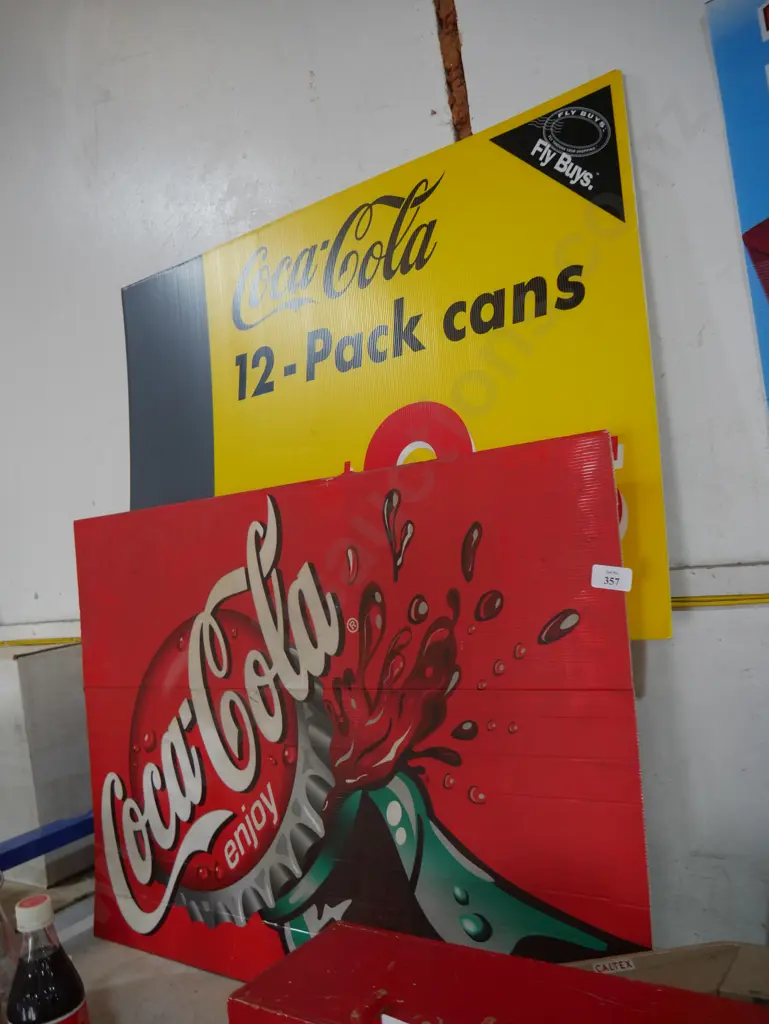 2 Coca cola signs Image 1++