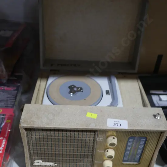 Vintage portable record player