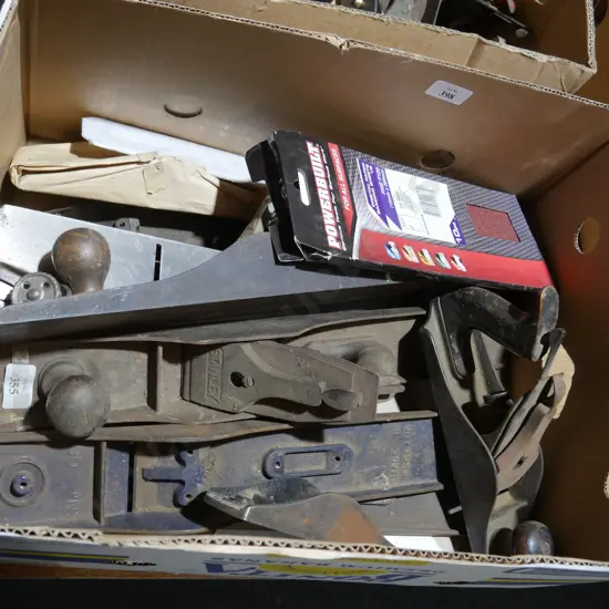 Assorted wood planes etc