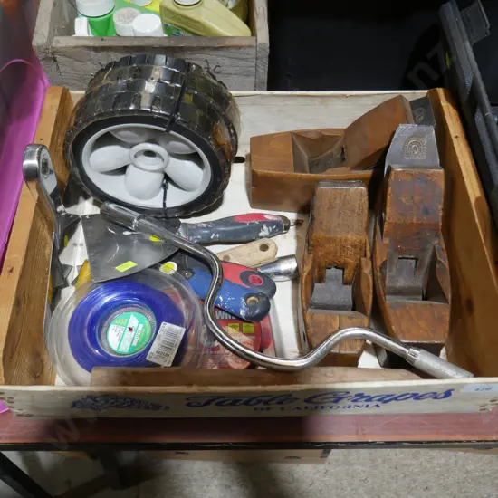 Wood planes, scrapers etc