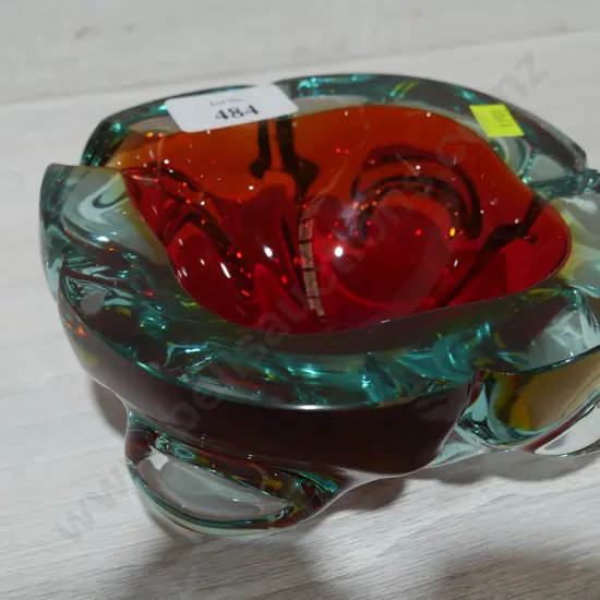 Art glass ashtray