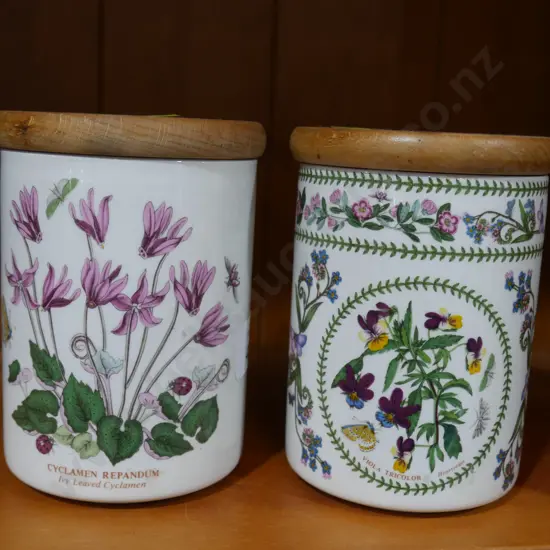 2 Portmeirion storage jars