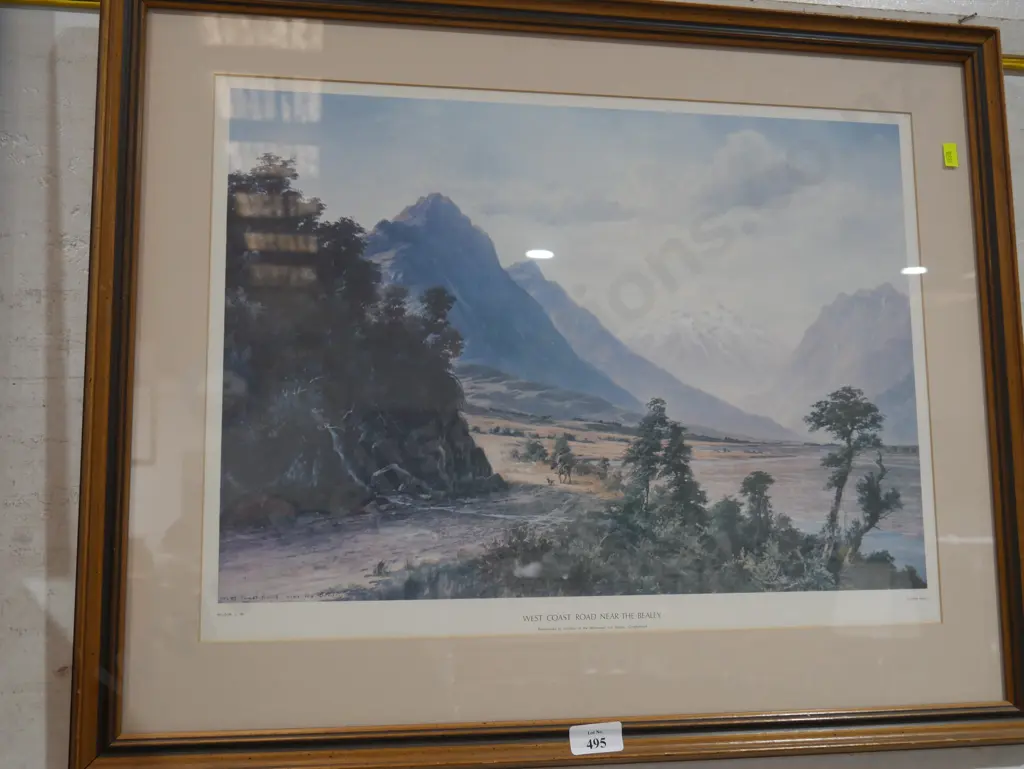 Wilson. L. W. West coast road near the Bealey print Image 1++