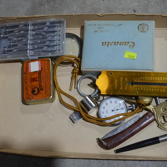 Scales scales, whistle, knife etc