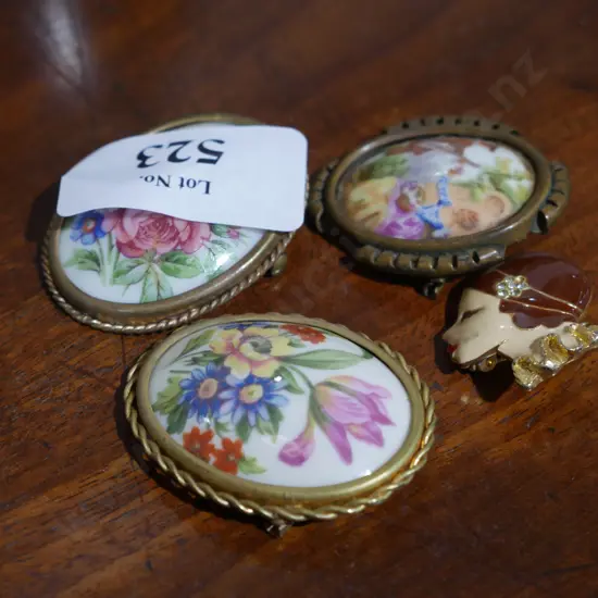 Limoges brooches etc