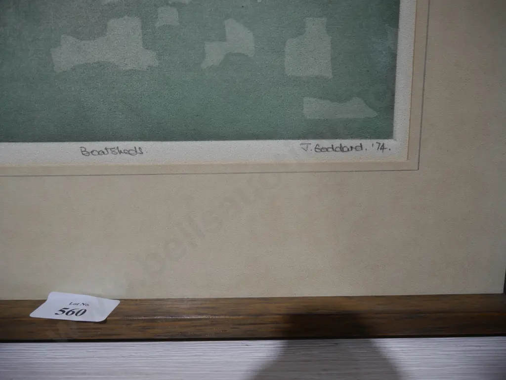 J Goddard Boatsheds limited edition print Image 1++