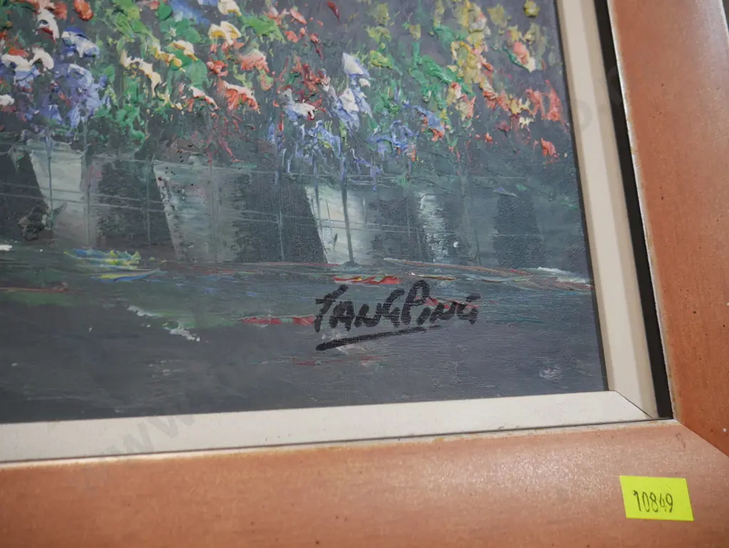 Street scene oil painting Image 1++