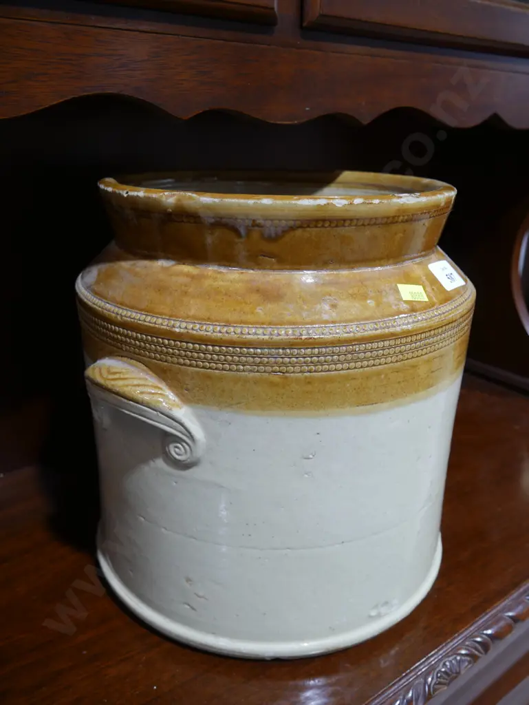 Large wide mouth stone crock Image 1++