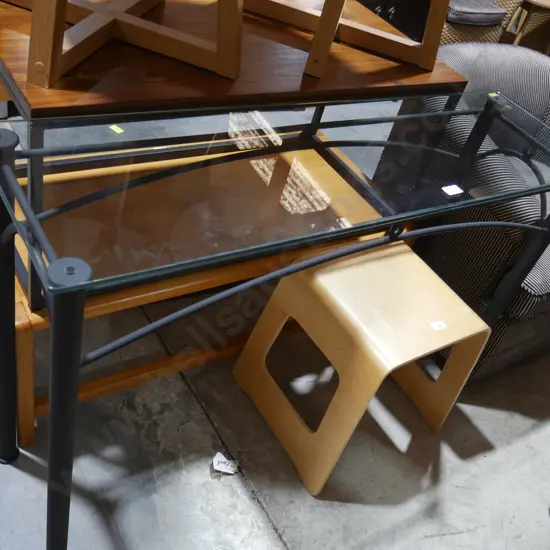 Glass top Hall table