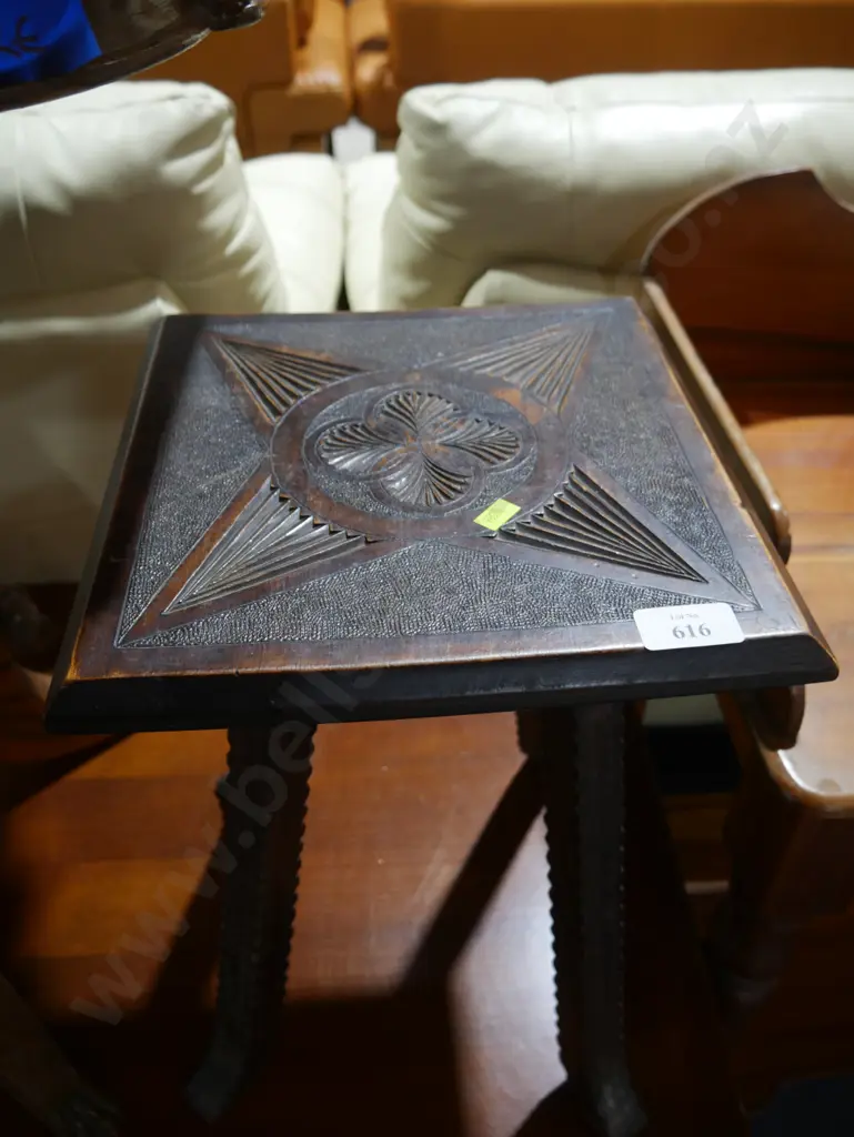 Carved stool Image 1++