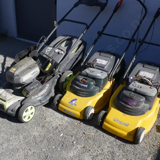 Electric lawnmowers - A/F