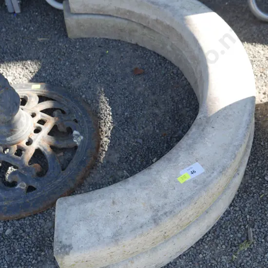 Concrete tree edging