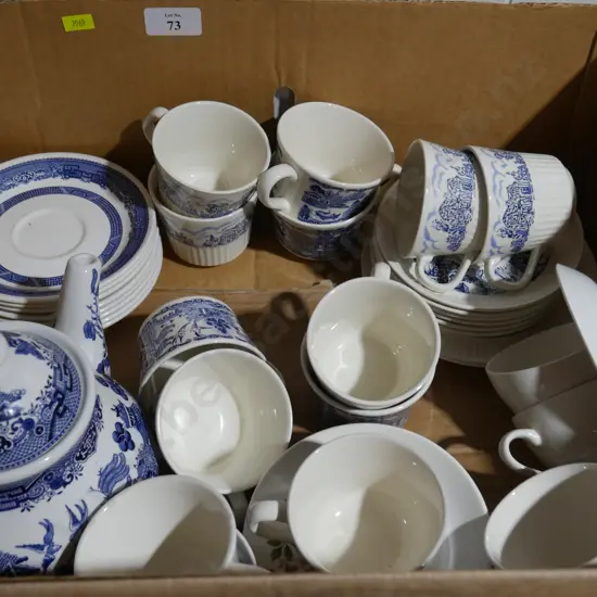 Blue china set