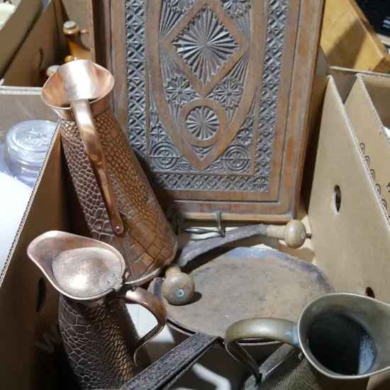 Copper jugs ect