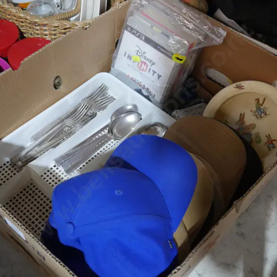 Hats, fork and spoons etc