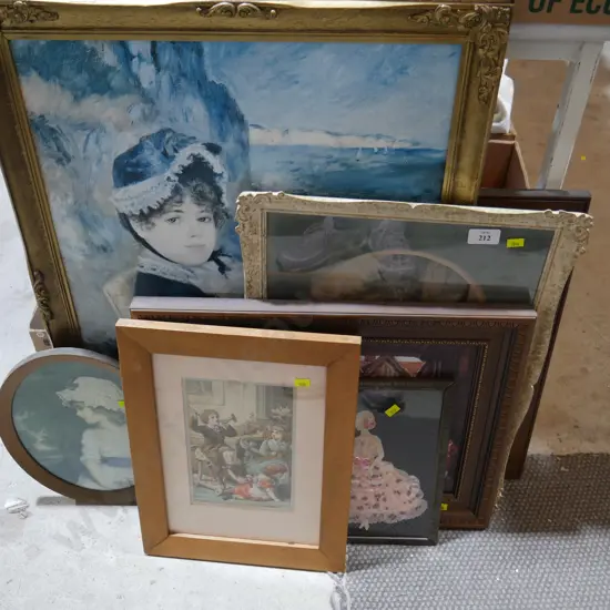 Assorted framed pictures