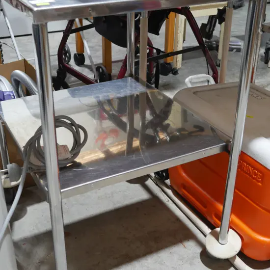 2 tier metal trolley