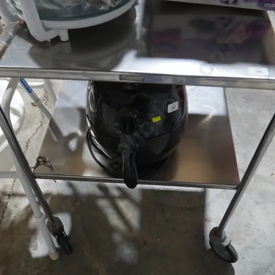 2 tier metal trolley