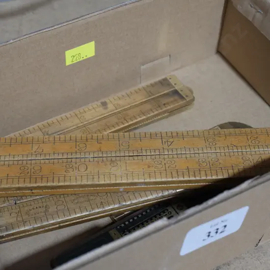 Box of workshop rulers