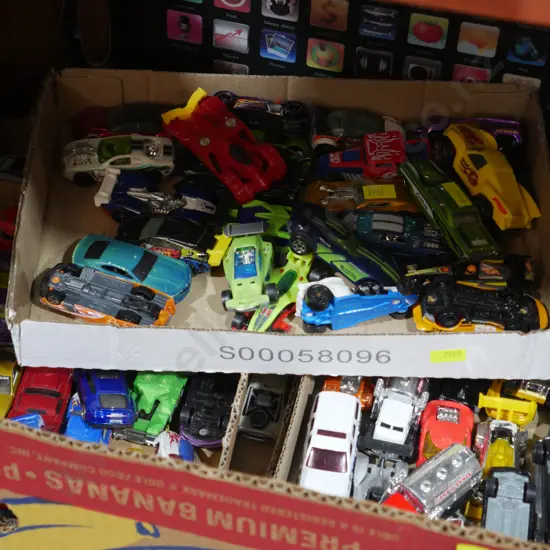Box of model cars