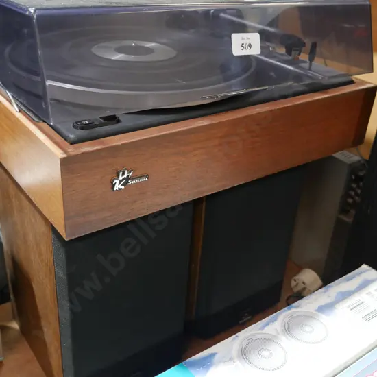 Sansui turntable and speakers