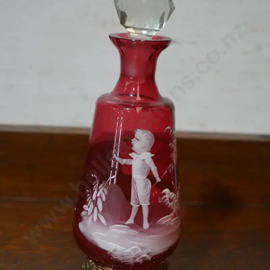 Mary Gregory scent bottle