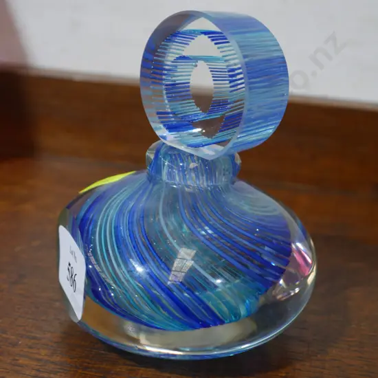 Art glass scent bottle