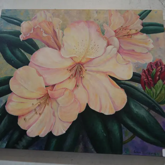 Floral oil painting