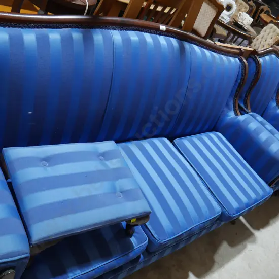 Blue couch and chair