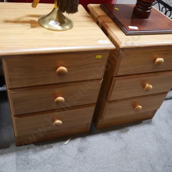 Pair of bedside drawer