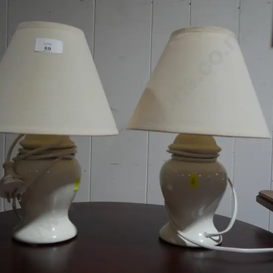 Pair of table lamps