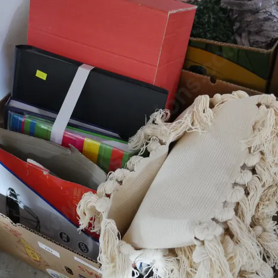 Photo albums, floor mat etc