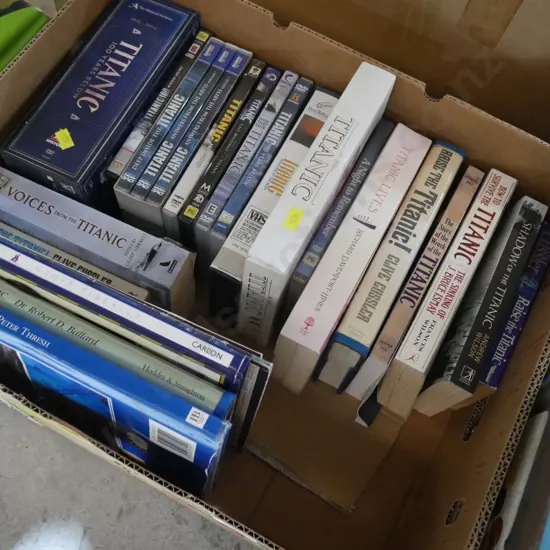 Titanic books and DVDs