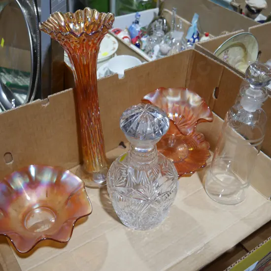 Carnival glass, Crystal decanter