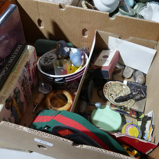 Books, nicnacs advertising items