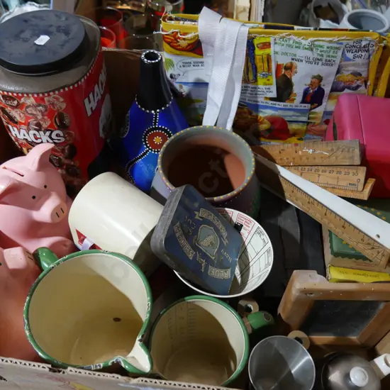 Enamelware, tins etc