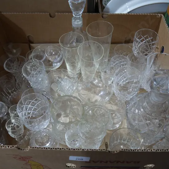 Crystal, glassware
