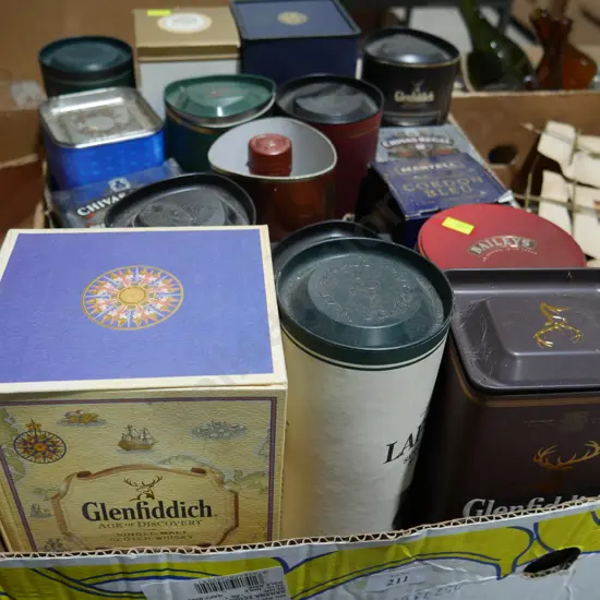 Whisky bottles etc