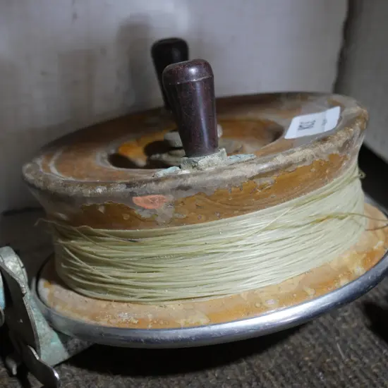 Large vintage fishing reel
