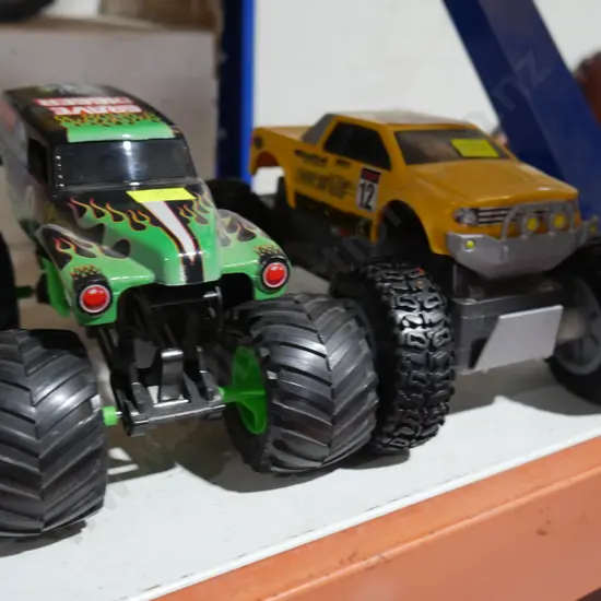 2 monster trucks